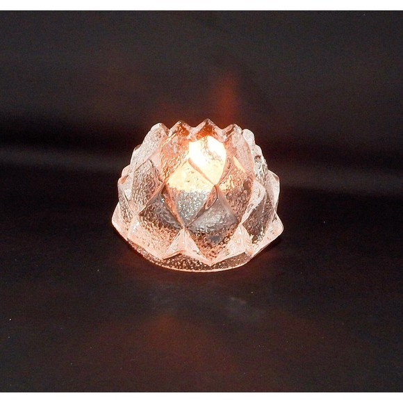 Orrefors Sweden Firefly Nimbus Artichoke Crystal Candle Holder - Picture 15 of 16